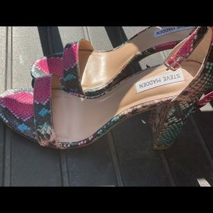 Snake print sandals